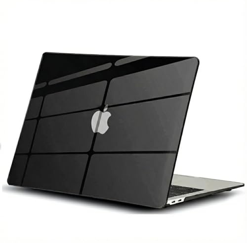 GVTECH Custodia Per MacBook Air 13 pollici 2010-2017 (A1369 A1466), guscio rigido in plastica, copertura della tastiera, protezione dello schermo, Custodia Nero