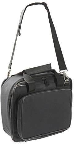 MUSIC STORE DJ Battle Mixer Bag, Transport-Tasche für DJ-Player, Wasserabweisend, Robuster Reißverschluss, Gepolsterter Tragegriff, Abnehmbarer Schultergurt, Fronttasche für Zubehör,
