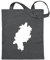 Kiwistar - Baumwolltasche - stahlgrau - Hessen Deutschland Silhouette - Tragetasche Stoffbeutel Umhängetasche Langer Henkel