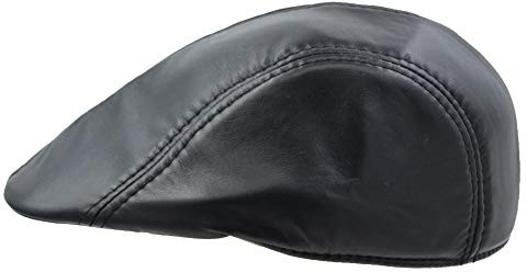 IFSUN Herren Klassische Lederkappe Newsboy Golf Flat Ivy Hat