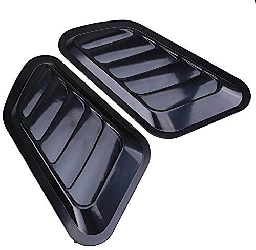 NewL - Rejilla de ventilación lateral para capó de coche (cromada, autoadhesiva)
