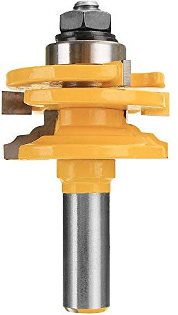 Gasea 1/2 Shank Reversible Glass Door Rail and Stile Router Bit Woodworking Cutter Tool