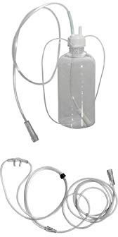 Kit Umidificatore Gorgogliatore e Cannula Nasale per Ossigenoterapia