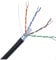 JUSTOP 305M Cat5E Cable Reel AWG24 Ethernet LAN FTP Roll Bulk Cat 5E CCA Cable - 1000ft Networking Cable - Foiled Twisted Pairs (Black - FTP)