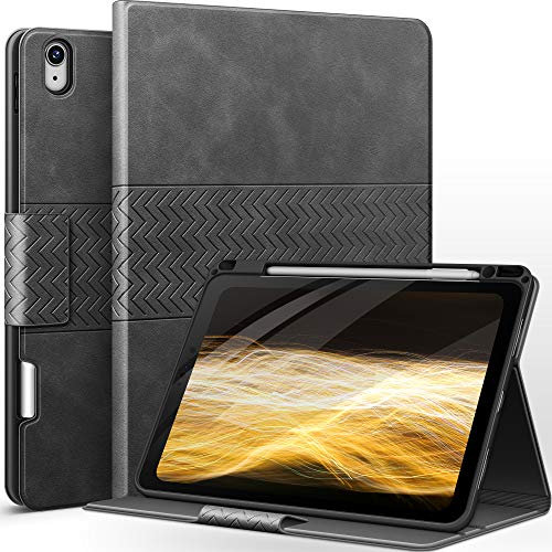 AUAUA Funda para iPad Air 11 Pulgadas (2024), iPad Air 5ª/4ª Generación (2022/2020) 10,9 Pulgadas, Soporta Apple Pencil Pro/2ª/USB-C, Auto Encendido/Apagado (Gris)