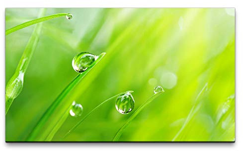 Paul Sinus Art Bilder XXL Wassertropfen 120x70cm Wandbild auf Leinwand