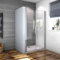 Box Doccia Per Nicchia 90x185cm Doppie Porte Battenti Saloon in Vetro 6mm Temperato Trasparente Anticalcare Profilo Cromato Lucido