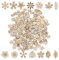 Naturholzscheiben Streudeko 200 Stücke Holz Streuteile Holz Blumen Scheiben Kleine Holzformen Holz Blätter Deko Holzscheiben Blumen Für Diy Handwerk Dekohänger Hochzeit Blatt Formen Dekoration