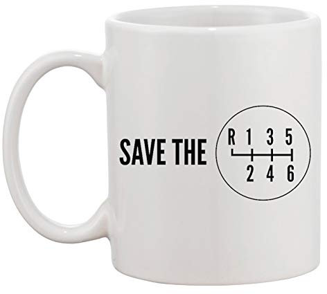 Save the Manual Transmission Weiße Tasse Kaffee Tee Männer Frauen Keramik Coffee Tea Mug Cup