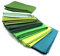 7x 0,5m Baumwollstoff Set 148cm Breite 100% Baumwolle 3,5m Material Auswahl viele Farben Patchwork (Grüntöne, 7er Set)