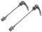 OKAT Schnellspanner, Fahrrad Schnellspannhebel Korrosionsbeständigkeit für Mountainbike für Rennrad(Titan)
