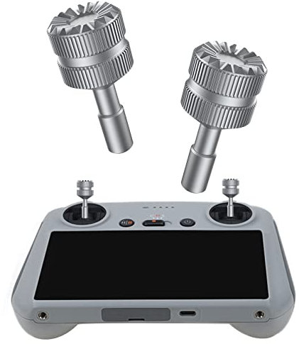 Mini 3 Pro Bocchetta di controllo per DJI Mini 3 Pro, 1 paio di telecomando telescopico Rocker Joystick per DJI Mini 3 Pro RC antiscivolo Rocker Thumb (argento)