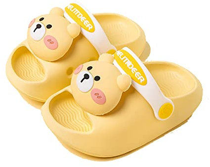 Webrosistol Zuecos de Jardín Niño Niña Bebe Dibujos de Osos Antideslizante Playa Piscina Sandalias Verano Zapatillas EVA Chanclas