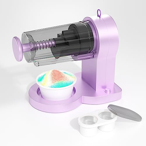 Shaved Ice Machine Snow Cone Machine, Electric Ice Shaver with Ice Tray for Smoothies Slushie Snow Cone and More