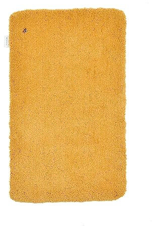 Teppich aus 100% Polyester; handgetuftet | Größe: 70 x 120 cm; Farbe: Gold | Tom Tailor - Cozy Bath