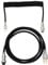 Cable de teclado mecánico trenzado USB A - Cable USB C para teclado de juego, cable de teclado enrollado de doble mango con aviador metálico extraíble 150 cm USB-C a USB-A, negro