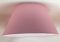 50 cm Paralume Cono, Tessuto di Cotone con PVC Bianco, Prodotto Artigianale, per Lampada da Tavolo, Piantana (Rosa)