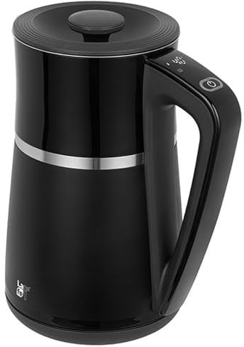 Lafe 1,7L CEG020 Wasserkocher Kabelloser Wasserkocher mit Temperaturregelung und Doppelwänden 1,7L