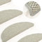 QJBSAVVA Treppenmatten, treppenstufen antirutsch treppen Teppich teppichunterlage rutschfest stufenmatten innen Geeignet für Einfache Reinigung Selbstklebend Sisal-Optik 15 STK 65x21x4 cm Grau