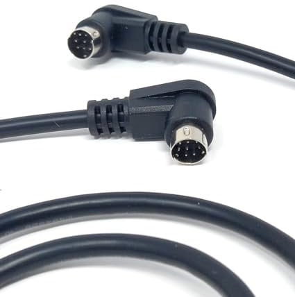 1m 8 Pin Mini Din Plug Audio Cable Lead For Dual DJ CD Player, Electronic Music Machines, Instruments 3.3ft