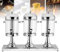 Cold Hot Juice Dispenser, 24L Stainless Steel Clear Glass Drink Dispenser Juice Commercial Beverage Dispenser Three Head Juicer Dispenser for Breakfast Buffet Bars Hotels,Silver