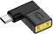 USB C auf dünne Spitze, Adapter 90 Grad USB C Stecker auf gelbe quadratische dünne Spitze, Len-ovo USB C Konverter, PD 65W Ladegerät Adapter kompatibel mit Len-ovo
