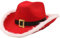 UxicRuya Weihnachts Cowboyhut, Santa Cowgirl Hut für Bühnenauftritt, Karneval