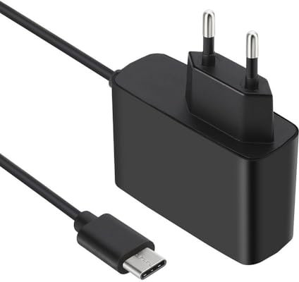 Chargeur USB Type C pour Nintendo Switch, Adaptateur Secteur 2,4 A très Puissant, Chargeur Mural, Charge Rapide, 1,5 m, Noir