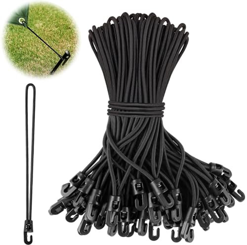 Spanngummi mit Haken, 25 Stück Expander mit Haken, 25 cm Multifunktional Hochbelastbare Planenspanner Gummispanner planenspanner Expander mit Haken für Camping Planen, Anhängerplane, Poolabdeckung