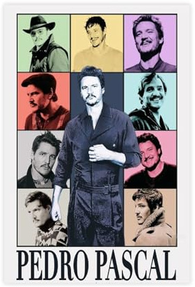 Pedro Pascal Kunstposter (8) Leinwand-Poster, Wandkunst, Dekordruck, Bild Gemälde für Wohnzimmer, Schlafzimmer, Dekoration, 30 x 45 cm