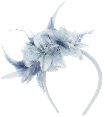 Feder Stirnband Fascinator Damen Flapper Stirnbänder Cosplay Haarband Karneval Party Kopfschmuck Vintage Feder Haarreif Feder Kopfbedeckung Kostüm für Party Karneval Hochzeit Halloween (One Size)