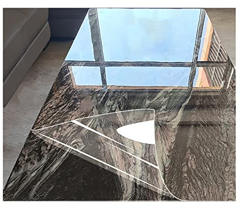 HSIRYAOHD Film de protection transparent pour comptoir, table à manger, table de maquillage, autocollant de protection pour meubles, imperméable, anti-rayures