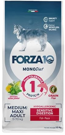 Forza 10 Dog Mono Diet Adult Sensitive Digestion Fisch Medium/Large 10 kg