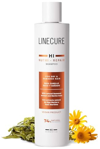Hipertin Nutri-Repair Shampoo 300 ml - For Dry Hair, Repairs, Hydrates, Revitalizes, Paraben & Mineral Oil-Free, Vegan