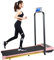 Under Desk Treadmill Foldable with Incline App Remote Control Bluetooth Speaker Walking Running Pad Machine Adjustable Speeds LED Display for Home or Office A1F with Holder (Pink)