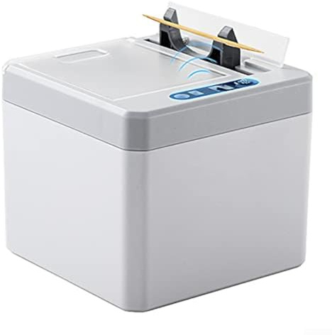 Eléctrico Inteligente Palillo Tenedor Inteligente, Creativo Auto Sensor Caja de Almacenamiento con Manual en Inglés para Dispensación Automática (gris)