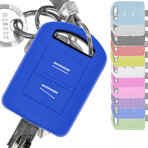 Soft Case Silikon Schutz Hülle Auto Schlüssel Blau kompatibel mit Opel Combo C Corsa C Meriva A Tigra TwinTop