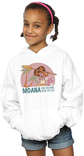 Disney Girls Moana Read The Sea Hoodie White 12-13 years
