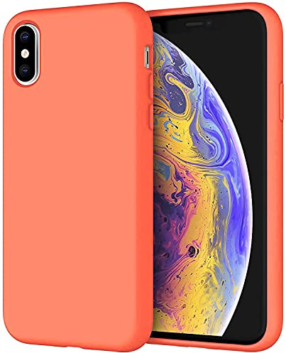 Silicone Matte TPU Case Cover For Apple iPhone XS Max (Orange)
