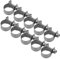 10PCS Schlauchklemme, Kraftstoffschlauchklemmen aus Edelstahl Rohrschellen Befestigungselement Schlauchklemme Für Luftschlauch Wasserrohr Kraftstoffschlauch Silikonschlauch (14-16mm)