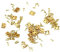 AMOYER 20PCS Mini Metallscharnier Goldene für 1/12 Haus Miniatur-Kabinett-Möbel Messing Scharnier Puppenstuben Miniatur-Schrank Schrank
