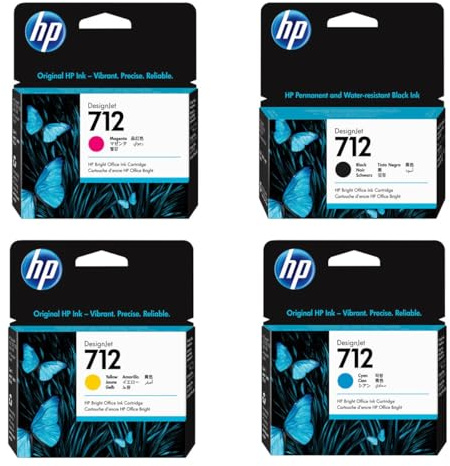HP 712 29ml DesignJet Original Ink Cartridge for T650, T630, T230, T210 & Studio Plotter Printers