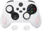 PlayVital Anti-Rutsche Silikonhülle für Xbox Series X/S Controller, weiche Hülle Tasche Case aus Gummi für Xbox Core Controller mit Kappen-Skorpion Edition,Weiß&Pink