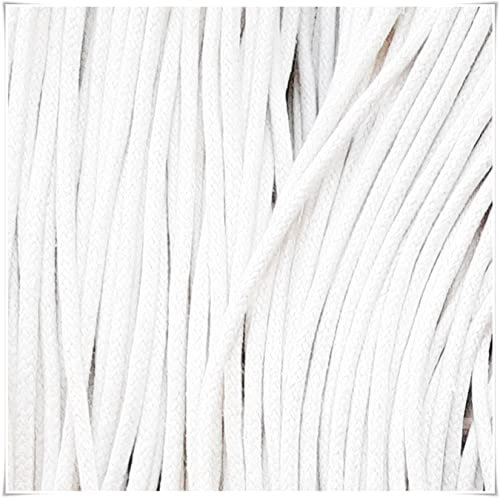 2mm x 18m Waxed Cotton Cord for Jewellery Craft Making Bracelet Necklace String,Seller Uk (White)