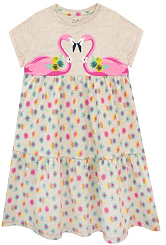Harry Bear Girls Dress Flamingo