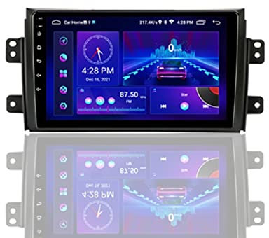2 Din Car Radio Für Suzuki SX4 2006-2014 Android 10.0 HD Touchscreen Car Multimedia Player Kompatibel Apple Carplay und Android Auto, Unterstützt Lenkradsteuerung (Color : T10-8 Cores 6G+128G)