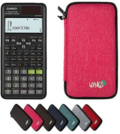 CALCUSO - Confezione rosa con calcolatrice scientifica Casio FX-991ES Plus 2 (inglese)
