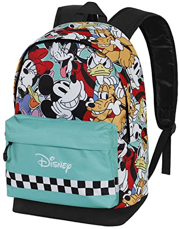 Disney Micky Maus Squares-Fan HS Rucksack 2.0, Blau