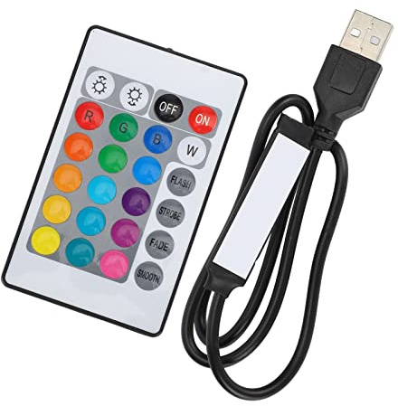 USB RGB Light Strip Controller RGB Light Strip Control Box Controller mit Fernbedienung für 4 Pin 5V LED Lights