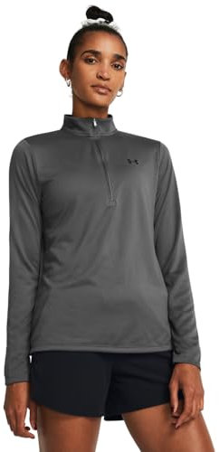 Under Armour Damen UA Tech 1/2 Zip- Solid, schnelltrocknendes Langarm-Shirt, atmungsaktives Funktionsshirt mit ½ Reißverschluss